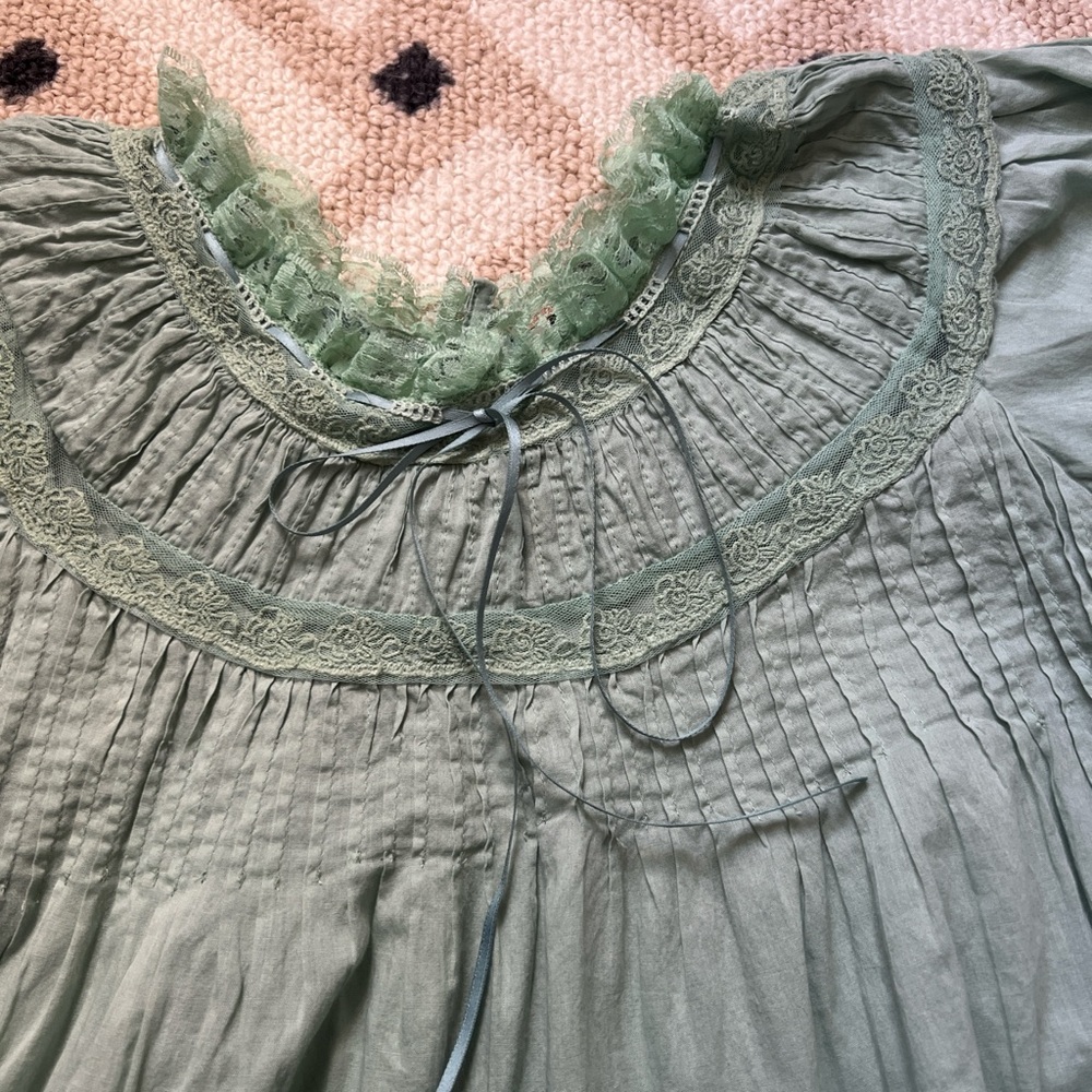 Free People Clarise Green Dress - Picture 5 of 10